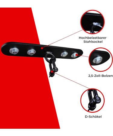 Buy AQF Boxing Bag Ceiling Hook - Heavy Duty Steel Holder for Punching Bags | Perfect for MMA Kickboxing & Fitness - Buy Online on GoSupps.com
