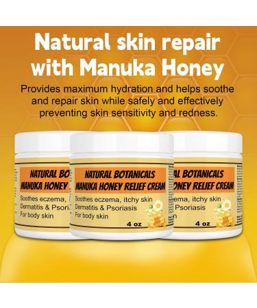 Manuka Honey Eczema Balm - Soothing Relief for Psoriasis Rashes Itchy Skin | 2 Fl Oz (Pack of 6) - Ideal for Kids & Adults - Buy Online on GoSupps.com