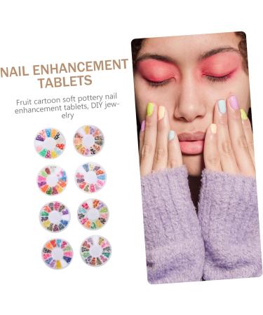 minkissy 32 Boxes Soft Pottery Clay Manicure Patch Resin Flat Back Button Nail Decor Polymer Fruit Slices Diy Lip Gloss Clay Resin Flatback Bead Nail Jewels Assorted 3d Filler Polymer Clay - Buy Online on GoSupps.com