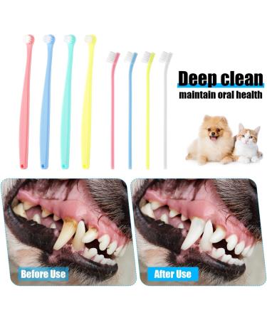 8pcs Dog Toothbrush 2 Styles Soft Bristle Small Cat Toothbrush Micro Head Kitten Teeth Cleaning Brush Dental Care Supplies for Tiny Puppy Kitty Reduce Plaque Tartar Formation & Bad Breath - Buy Online on GoSupps.com
