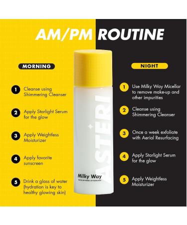 Alumni Skincare Milky Way Micellar Water - Creamy Hydrating Makeup Remover for All Skin Types - 3.4 oz Vegan Cleansing Water - Buy Online on GoSupps.com