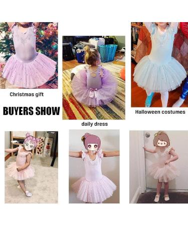 BAOHULU Girls Ballet Leotard with Full Skirt Tutu Dress - Diamond Pink (4-5T) - Buy Online on GoSupps.com