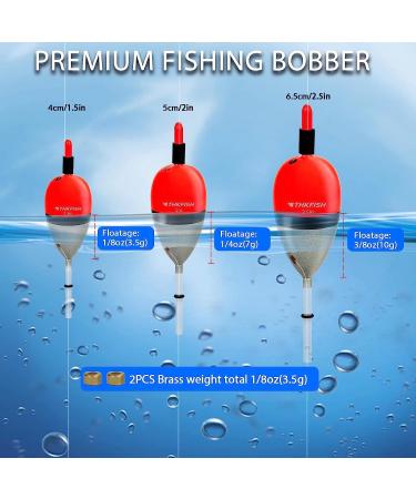 THKFISH Slip Bobbers for Fishing - Balsa Bobbers for Steelhead Fish Float Rigs - 1/8oz (3.5g) 5pcs - Buy Online on GoSupps.com