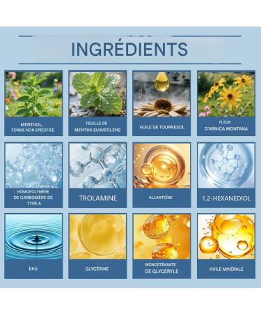  WJnflQN Soothing Leg Cream Non-greasy Texture 60 g Concentrated Intense Penetration Fast Non-Sticky for Discomfort Stiffness Travel Activity - Buy Online on GoSupps.com