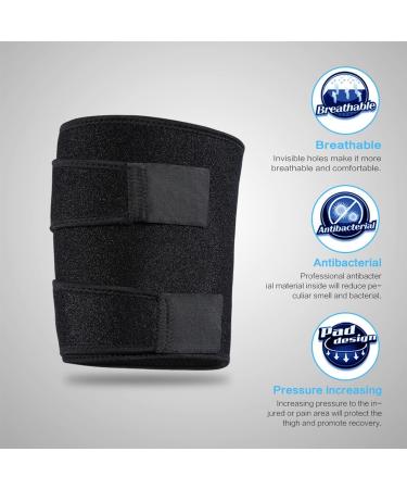 Ymiko Thigh Brace Support | Adjustable Compression Sleeve for Hamstring & Quad Pain Relief | International Shipping Available - Buy Online on GoSupps.com