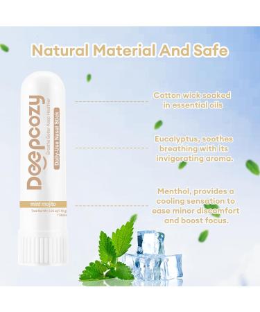 Nasal Stick for Adults 4 Pack Nasal Inhaler Stick for Distraction Relief & Mild Stress Portable Nasal Sticks Nose Inhaler Stick with Menthol (Coconut Watermelon Cold-Brew Mojito) Mint Coconut/ Watermelon/ Cold-brew/ Mo  - Buy Online on GoSupps.com