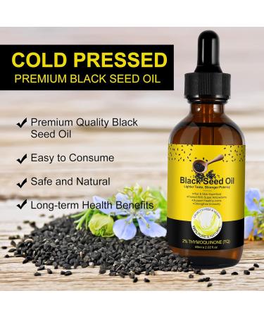 Uocasi Black seed oil 100 pure natural and premium cold pressed Best for Hair Growth Skin Care Joint Protection Strong from Virgin Organic Black Seed Nigella Sativa Seed Oil 60ml - Buy Online on GoSupps.com