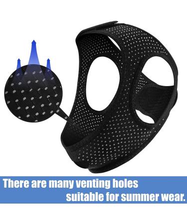 Adjustable Breathable Anti Snoring Chin Strap - Stop Snoring & Improve Sleep Quality - Snore Reducing Aid - Black - Buy Online on GoSupps.com