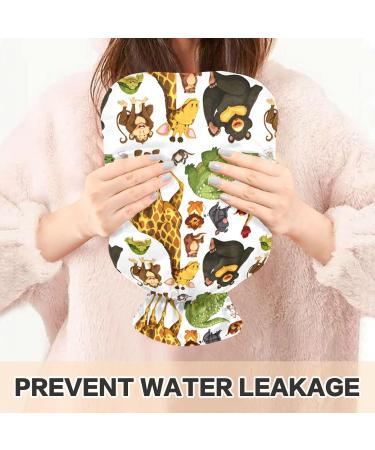 Naanle Giraffe Hot Water Bottle - 1L Transparent Heat & Cold Therapy | Pain Relief for Hands & Feet | Ideal for Bed Use - Buy Online on GoSupps.com