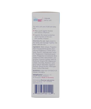 Sebamed Baby Diaper Rash Cream 200ml (7oz) - Skin-friendly Protection - Buy Online on GoSupps.com
