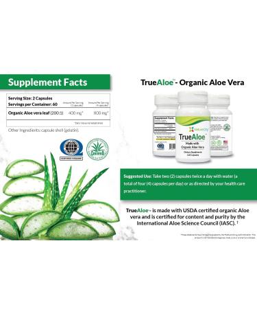 NatureCity True-Aloe 40,000mg Gel Capsules - 120ct (400mg Each) - Buy Online on GoSupps.com