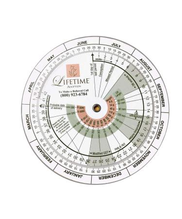 Pregnancy Wheel: Due Date Calculator for Pregnant Patients. Designed for OB/GYN  Doctors  Midwives  Nurses  and Patients