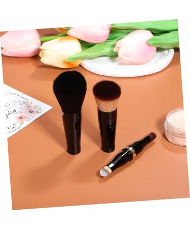 Ipetboom Travel Makeup Brushes Makeup Paint Brush Make up Brushes Cosmetics Brush Double Sided Makeup Brush Pressed Powder Brush Concealer Brush Metal Loose Powder With Cover - Buy Online on GoSupps.com