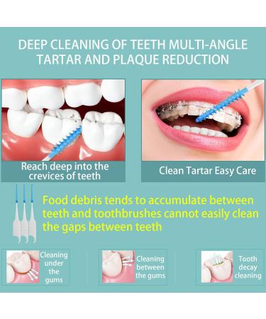 Buy DKDDSSS 400 Interdental Brushes - Reusable Space Cleaners for Effective Oral Hygiene | Ideal for Small Gaps - Buy Online on GoSupps.com