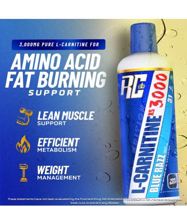 Ronnie Coleman L-Carnitine XS 3000 Liquid - Amino Acids for Metabolism & Muscle Strength - Mixed Berry 16oz - Buy Online on GoSupps.com