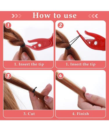 Lusofie 8Pcs Rubber Band Cutter - Easy Hair Tie Removal Tool - Buy Online on GoSupps.com