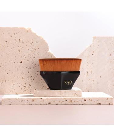 ZAQ Flat Top Kabuki Brush - Professional Makeup Tool for Liquid Cream & Powder - Seamless Buffing & Blending - Perfect Finish - International Shipping Available - Buy Online on GoSupps.com