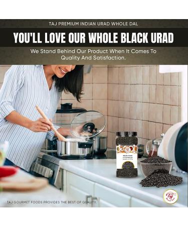 TAJ Premium Indian Urad Whole Dal - 4 lbs Jar | High-Quality Urad Dal for Authentic Indian Cuisine - Buy Online on GoSupps.com