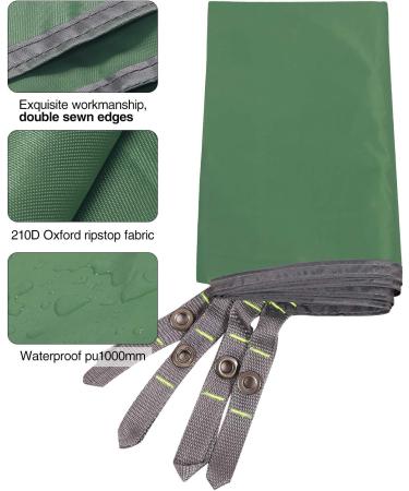REDCAMP Waterproof Camping Tarp 55x83 - Lightweight Sun & Rain Protection Tent Footprint, Army Green - Buy Online on GoSupps.com