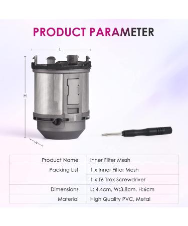 Inner Filter Replacement for Dyson Airwrap Hair Styler HS01 HS05 Models Curling Iron Inner Mesh Hair Styler Filter Replacement Parts - Buy Online on GoSupps.com