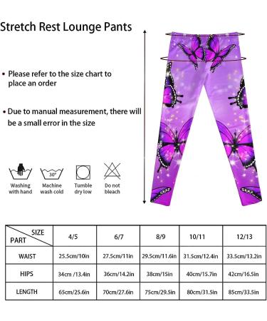 NDISTIN Girls Tall Length Lightweight Yoga Pants with Bling Butterfly Design - Athletic Leggings for Sports and Activities - Buy Online on GoSupps.com