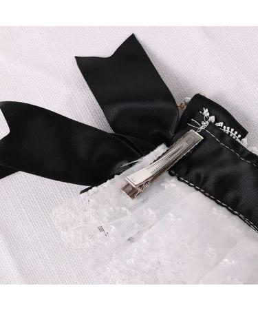 COSDREAMER Girl Headwear Maid Cosplay Headdress Lace bow tie Flower Headdress Black - Buy Online on GoSupps.com