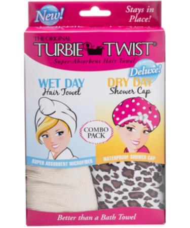 The Original Turbie Twist Super Absorbent Hair Towel & Dry Day Shower Cap. Pink. - Buy Online on GoSupps.com