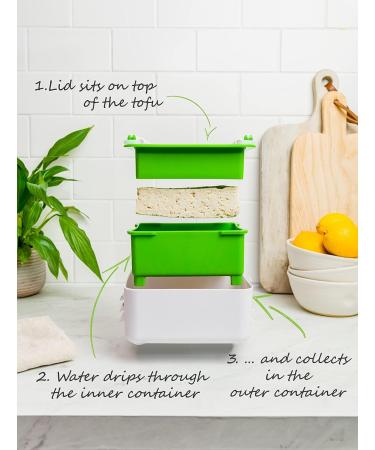 ToFuture Tofu Press - Stylish & Unique Tofu Transformer | White & Green - Shop Internationally - Buy Online on GoSupps.com