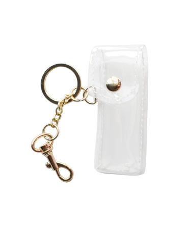 Chapstick Keychain Holder, Clear Fashion Lipstick Case Holder Lip Balm Holder with Key Chain, Portable, Gift for Women Girls(1 pack) - Buy Online on GoSupps.com