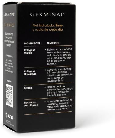  GERMINAL GERMINAL RADIANCE COLLAGEN & ELASTIN ANTI-AGING Anti-aging face serum provides firmness and elasticity. 4 types of collagen and elastin | Firming and anti-wrinkle collagen 30 ml - Buy Online on GoSupps.com