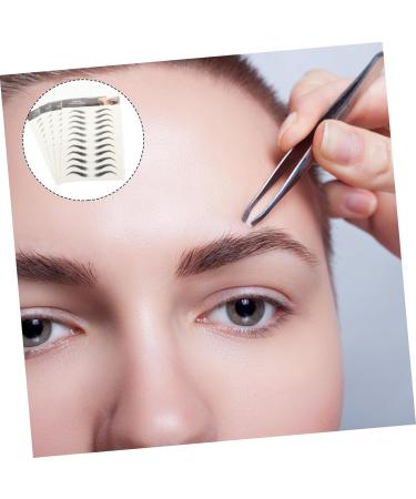 PLAFOPE 4 Sheets Waterproof Eyebrow Stickers Eyebrow Tattoos Stickers 6d Hair-like Eyebrows Stickers Tool 4d 21x14.8cm Black - Buy Online on GoSupps.com