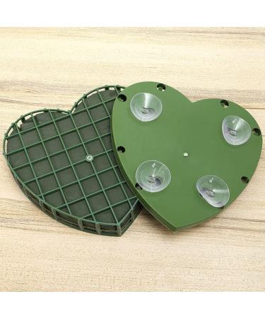 Nuobesty Heart-Shaped Flower Foam - 4 Green Floral Sponge Bricks for Wedding & Dried Flower Arrangements - Buy Online on GoSupps.com
