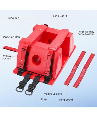 Red Emergency Head Immobilizer - Waterproof Portable & Lightweight Head Fixation | Secure Your Safety Today - Buy Online on GoSupps.com