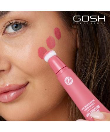 Gosh Cream Blush Matte - Vegan Liquid Blush for Fresh Finish | Allergy Certified | 003 Cherry Berry - Buy Online on GoSupps.com