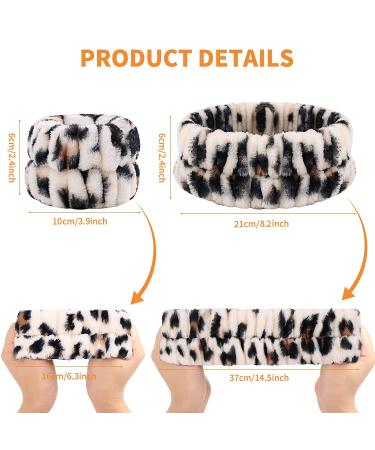 Yukago Leopard-1 Headband and Wristband Set - 5 Pack | Prevents Water Runoff, Ideal for Washing Face - Buy Online on GoSupps.com