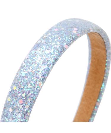 LONEEDY 3 Pack Glitter Sequins Hard Headbands for Kids & Women - Pink, Sky Blue, White - Buy Online on GoSupps.com