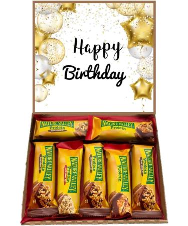 Happy Birthday Natures Valley Variety Protein Bar Box Gift Hamper Present - Buy Online on GoSupps.com