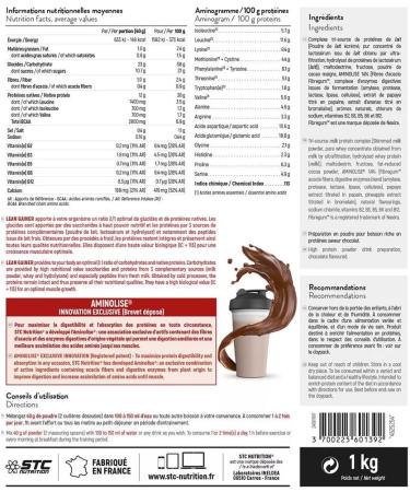 STC NUTRITION Lean Gainer Special lean mass gain Protein-Carbohydrate ratio 2/1 Easy digestion Optimal assimilation Chocolate taste 25 Shakers Doypack 1 kg - Buy Online on GoSupps.com