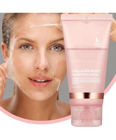Gdiojnfg Kollagen Night Wrapping Masque Skin Care Masque Overnight Kollagen Wrappingmask Peeling Off Masque Brightening Face Masque Nourishing Skin Care Facial Masque For Oily Most Skintype - Buy Online on GoSupps.com