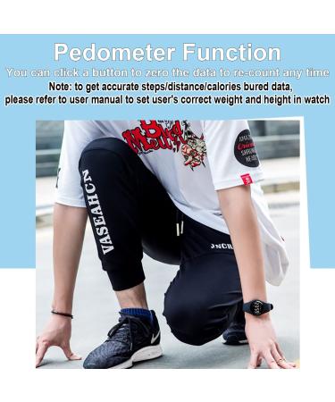 HUYVMAY Fitness Tracker Pedometer Watch No App No Phone Required  USB Charge 1 Hour for 20 Days Use  IP68 Waterproof Watch with Alarm Clock Timer Distance Calorie Step Tracker for Kids and Women Black - Buy Online on GoSupps.com