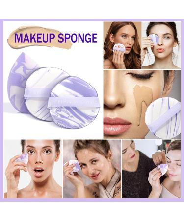 Sponge Powder Puff Beauty Sponge Soft Face Puff Blender | Soft Powder Puff for Dry and Wet Use Multi-purpose Makeup Puff Beauty Blenders Set for Powder Concealer Isolation - Buy Online on GoSupps.com