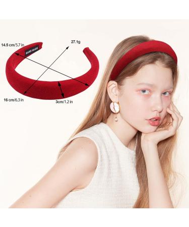 Dillot 6 Pack Padded Wide Turban Headbands - Fashion Hair Hoops for Kids, Women, Girls - No Slip Comfortable Hairbands - Ideal for Spa, Yoga, Makeup - Buy Online on GoSupps.com