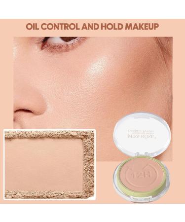 Makeup Powder - Silky Poreless Pressed Face Setting Powder Long Lasting Portable Makeup for Oily and Combination Skin Daily Travel Qiongni - Buy Online on GoSupps.com