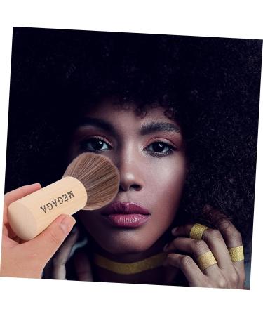 FRCOLOR Makeup Wood Handle Brush Record Cleaning Brush Face Blending Fluffy Makeup Face Makeup Make up Foundation Makeup Brush Concealers Highlighter Miss Mix Metal - Buy Online on GoSupps.com
