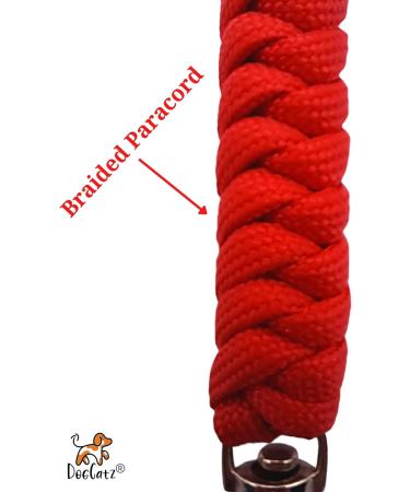 Tough Paracord Neck Lanyard for Dog Whistles & Clickers ID Keys Braided Knot (Red) - Buy Online on GoSupps.com
