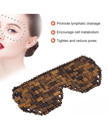 Natural Jadestein Eye Cushion - Anti-Wrinkle Sleep Aid & Fatigue Relief - 100% Natural Yellow Tiger Eye Stone for Face Contouring & Better Absorption - Buy Online on GoSupps.com