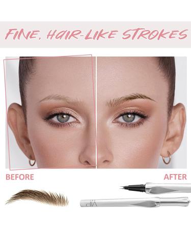 Eyebrow Pencil with 2 Tips Micro Head 3D Waterproof Micro Eyebrow Pencil Long Lasting Effortless Natural Looking Eyebrow Makeup CB - Buy Online on GoSupps.com