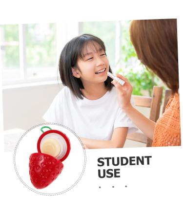 PartyKindom Moisturizing Strawberry Lip Balm Compact Lip Cream for Men Women Bulk Lip Care for Daily Use Repair for Dry Lips Stylish Strawberry Design High Efficiency - Buy Online on GoSupps.com