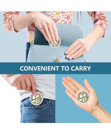 Portable Pill Organizer - 3 Compartment Medicine Pill Box | Decorative Tree of Life Design | Ideal Gift for Vitamins & Medications - Buy Online on GoSupps.com
