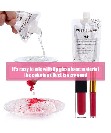 PARAMISS Lip Gloss Pigment Powder Set - 5 Colors x 10G with White Metallic Shimmer Pearl Glitter for Lipstick, Eyeshadow - Cosmetic Grade Lip Dye - Buy Online on GoSupps.com